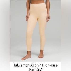 Lululemon Align High-Rise Pant 25”